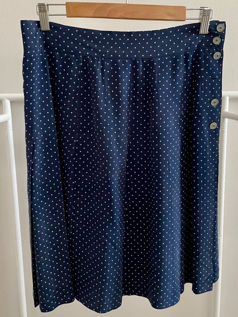 Vintage 100% Silk Christian Dior Pleated Skirt
